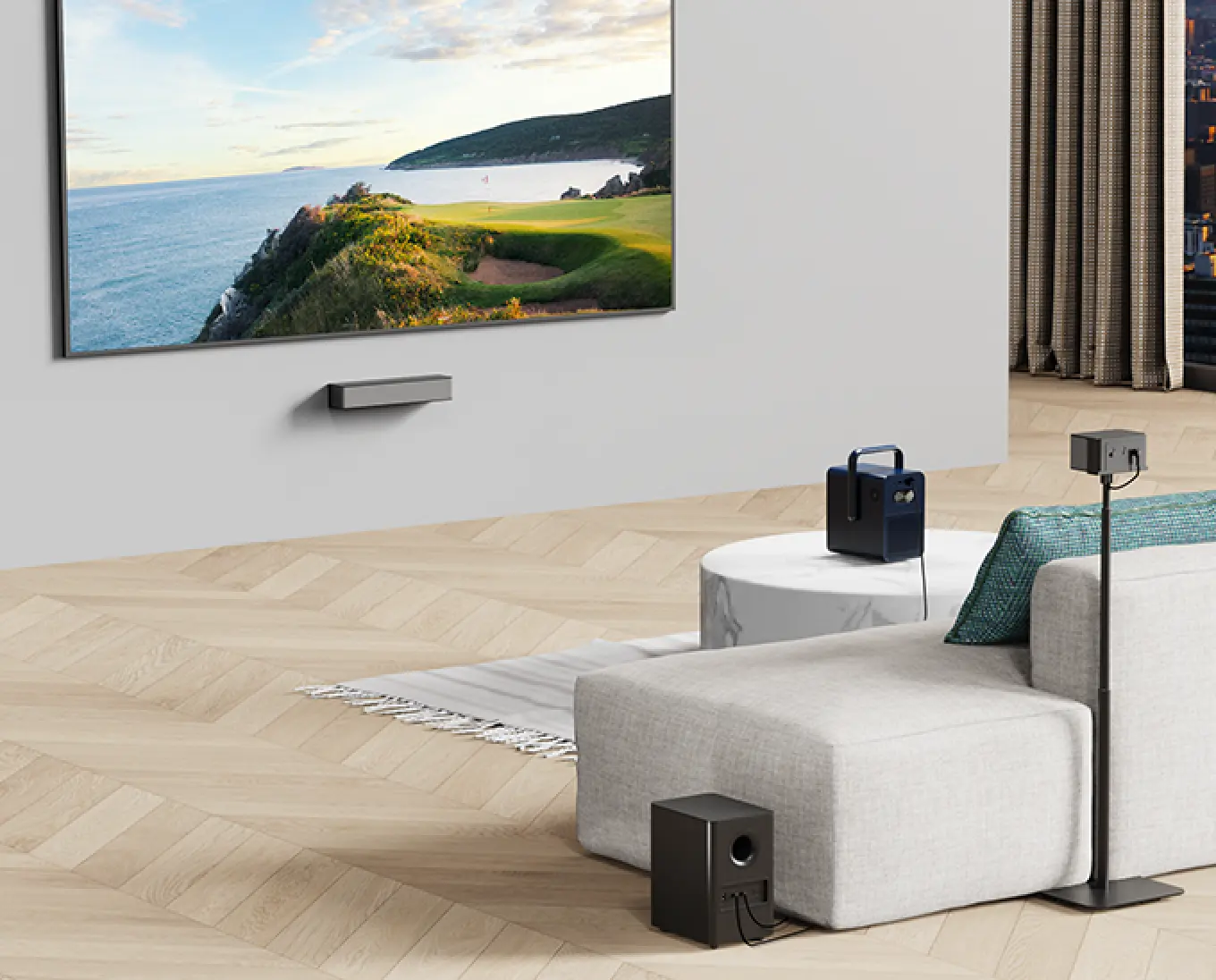 Poseidon E40 Projector & Poseidon D60 Soundbar Bundle - Image 4
