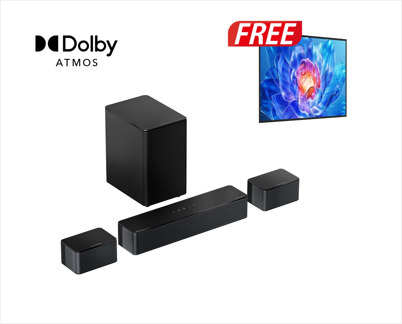 Poseidon D60 Dolby Atmos Soundbar + Free Gift - Image 3