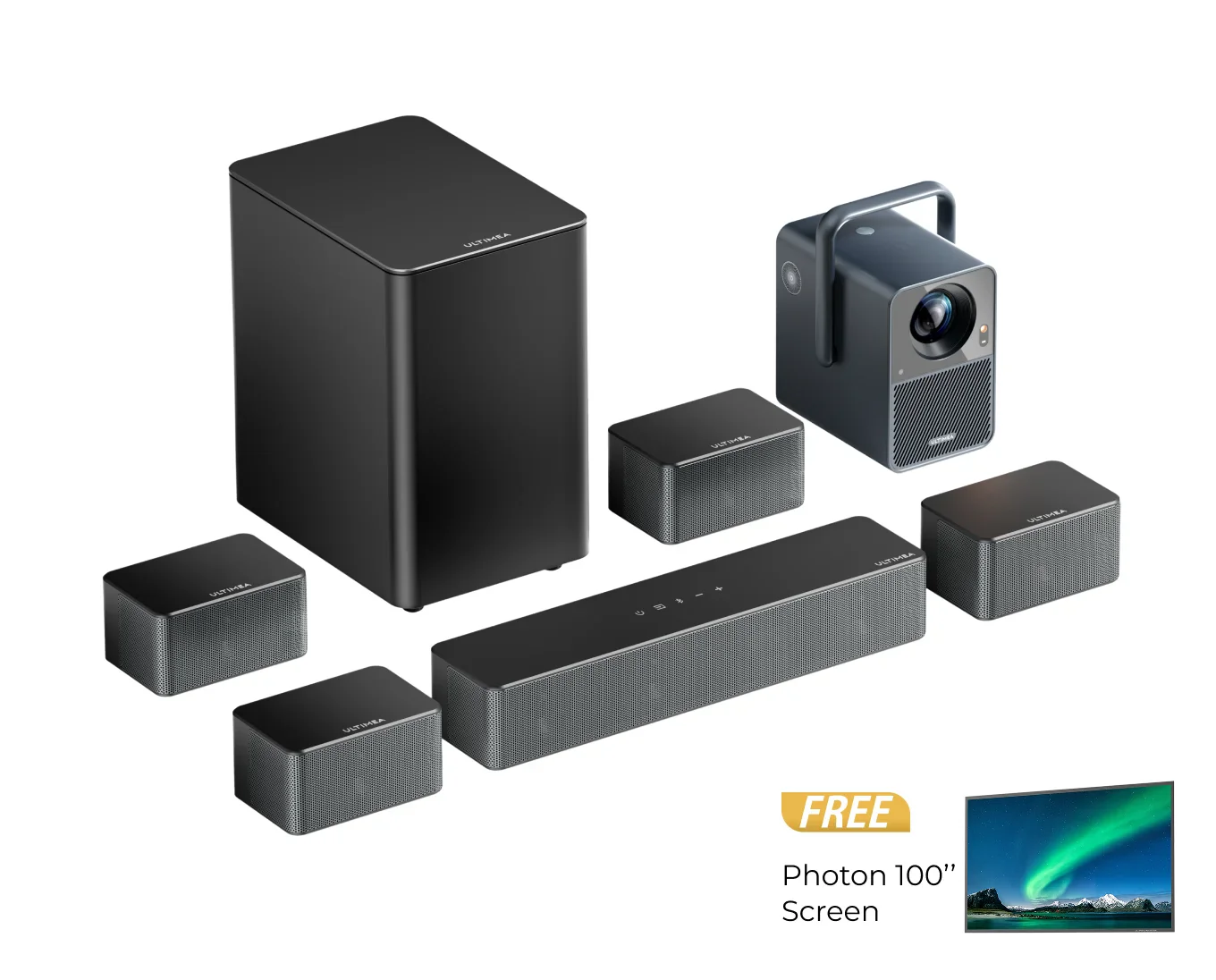Poseidon E40 Projector & Poseidon D70 Soundbar Bundle - Image 7